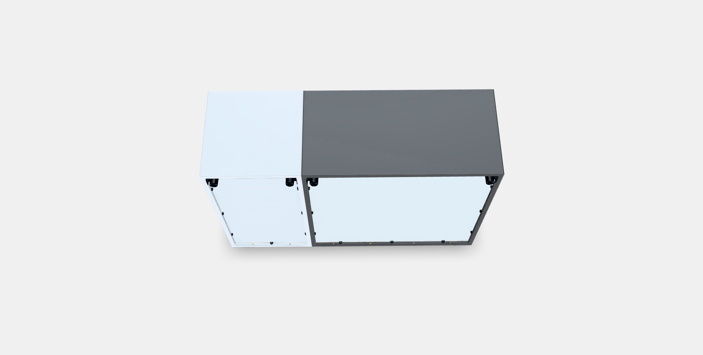 EKET Cabinet combination with feet 9 Low-poly 3D model_2
