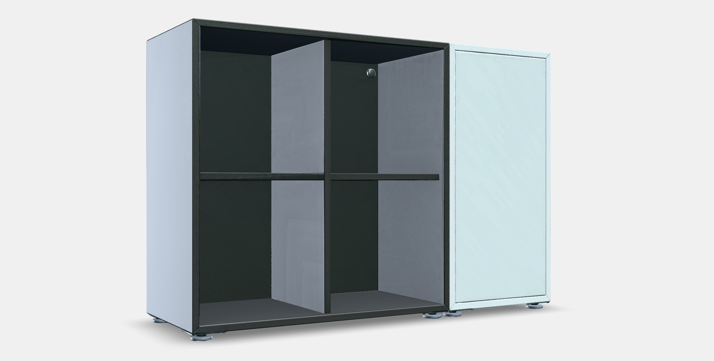 EKET Cabinet combination with feet 9 Low-poly 3D model_9