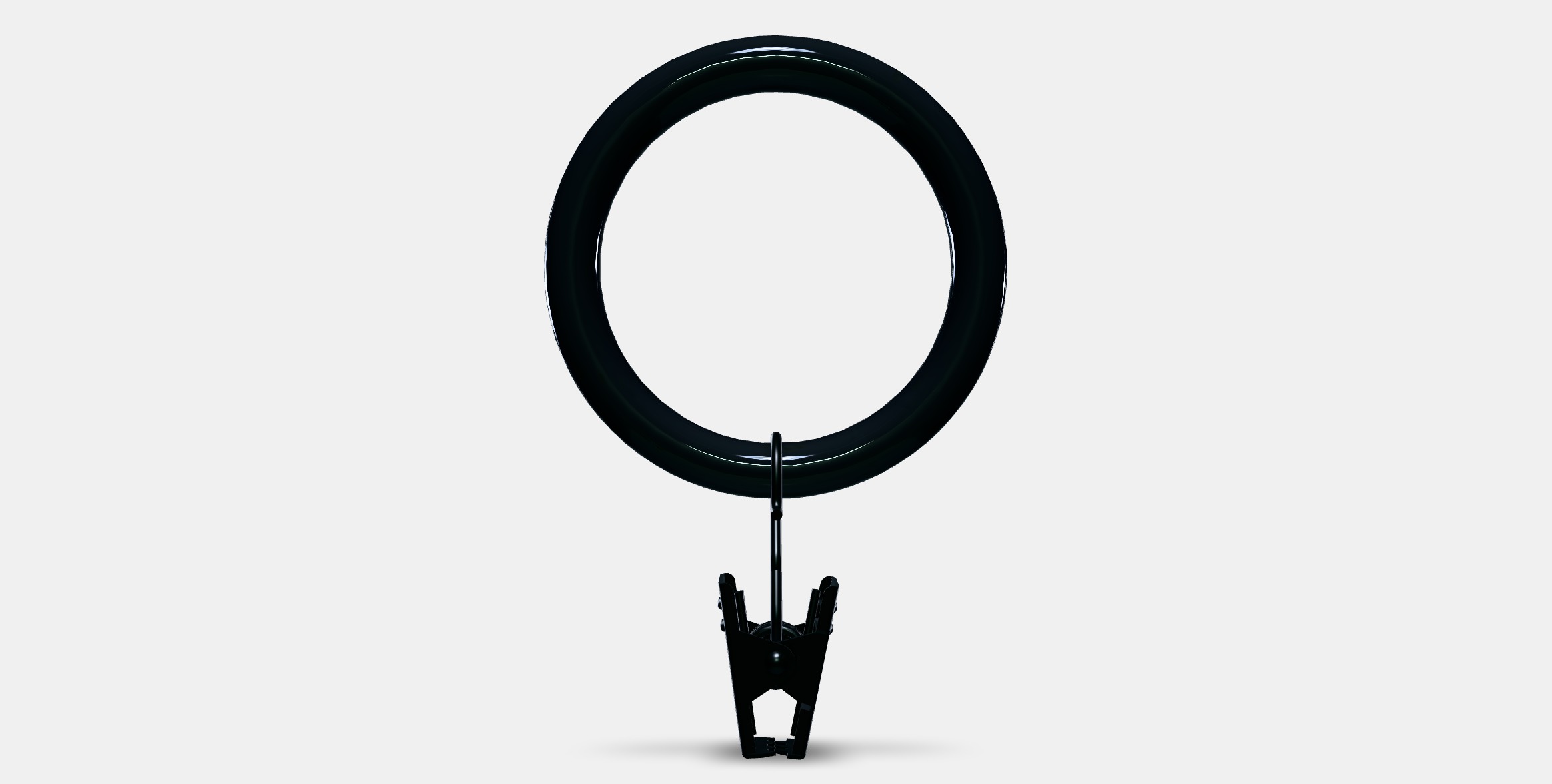 SYRLIG Curtain ring with clip and hook 3 Low-poly 3D model_10