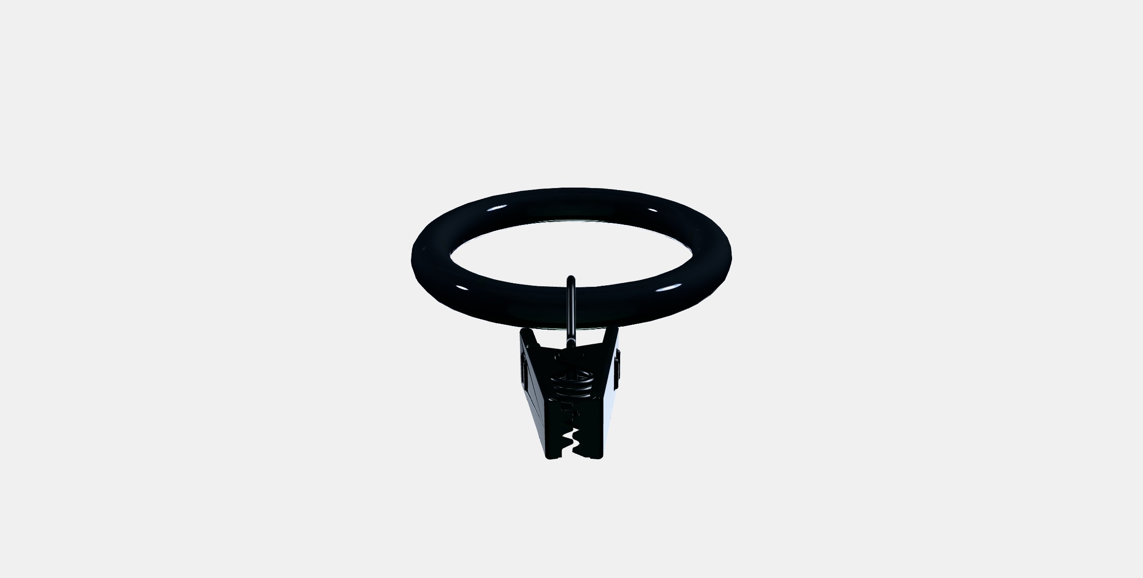SYRLIG Curtain ring with clip and hook 3 Low-poly 3D model_7