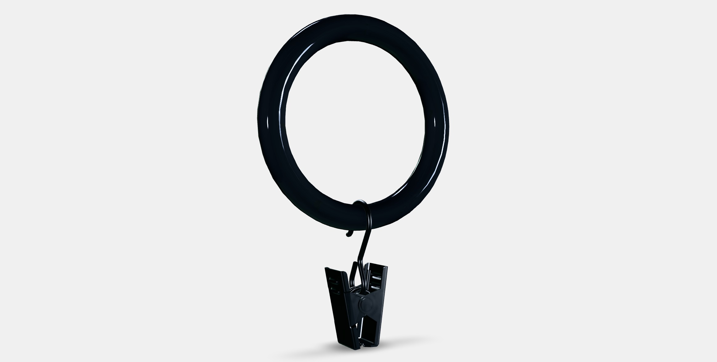 SYRLIG Curtain ring with clip and hook 3 Low-poly 3D model_16