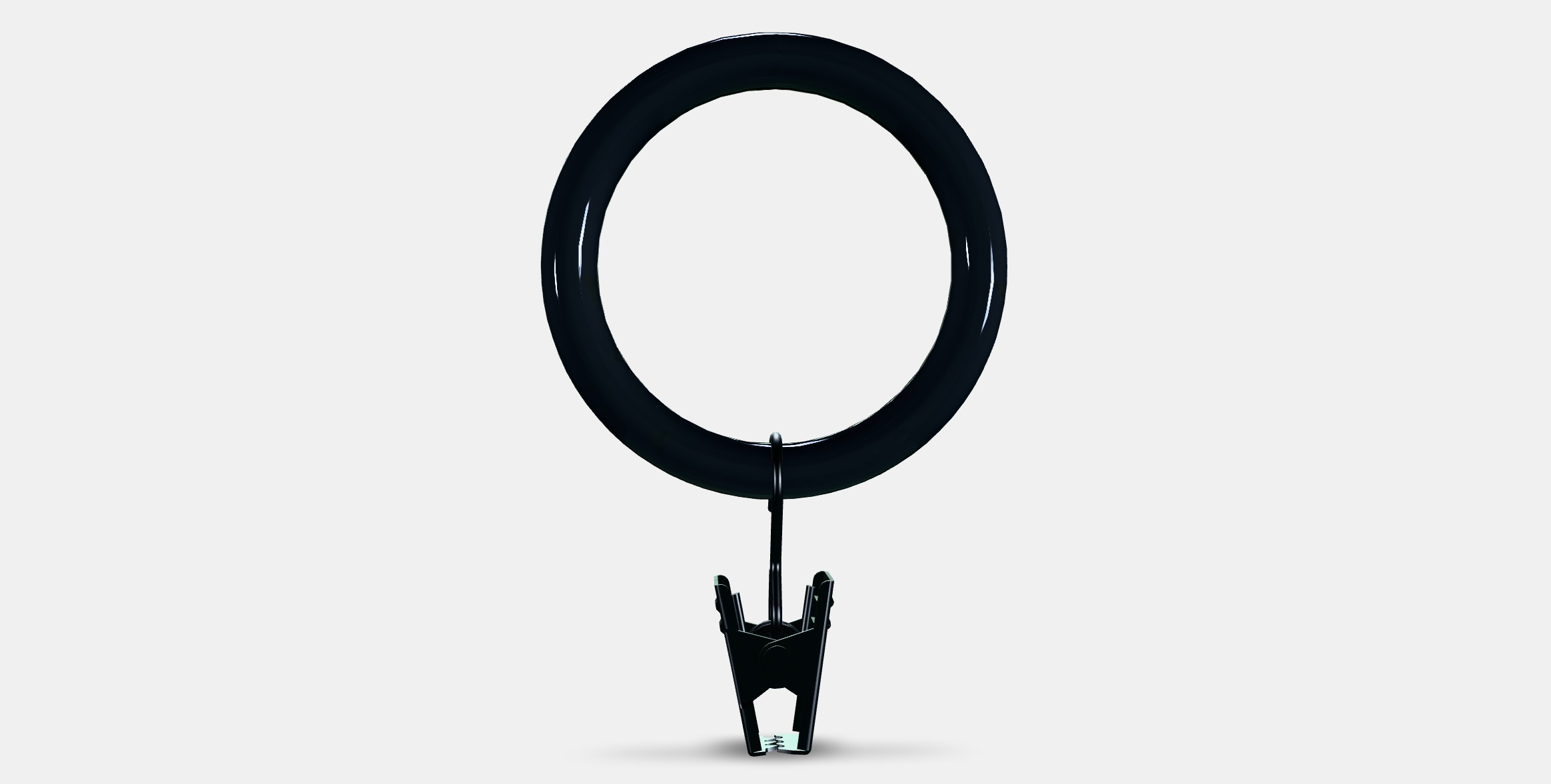 SYRLIG Curtain ring with clip and hook 3 Low-poly 3D model_14