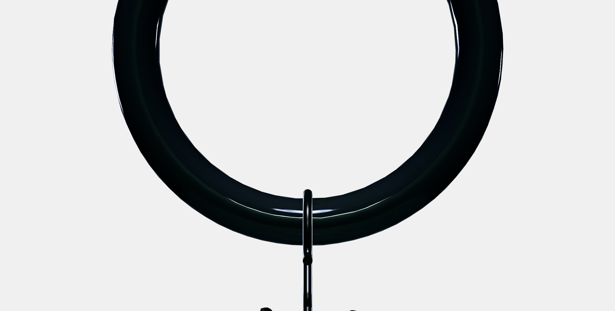 SYRLIG Curtain ring with clip and hook 3 Low-poly 3D model_11