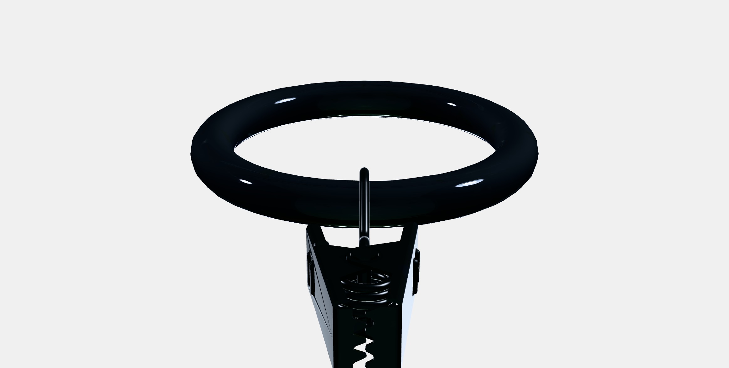 SYRLIG Curtain ring with clip and hook 3 Low-poly 3D model_8