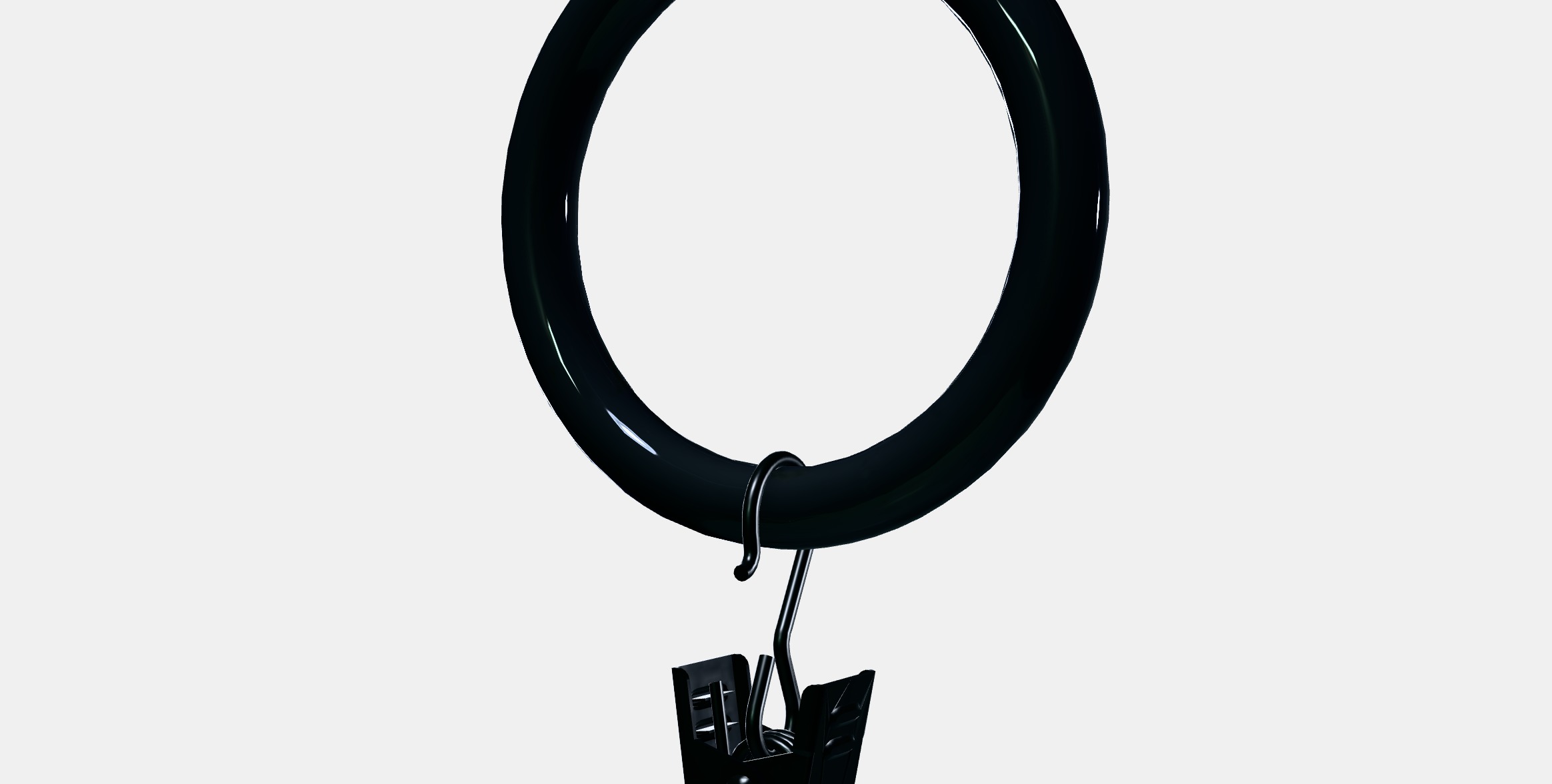 SYRLIG Curtain ring with clip and hook 3 Low-poly 3D model_13