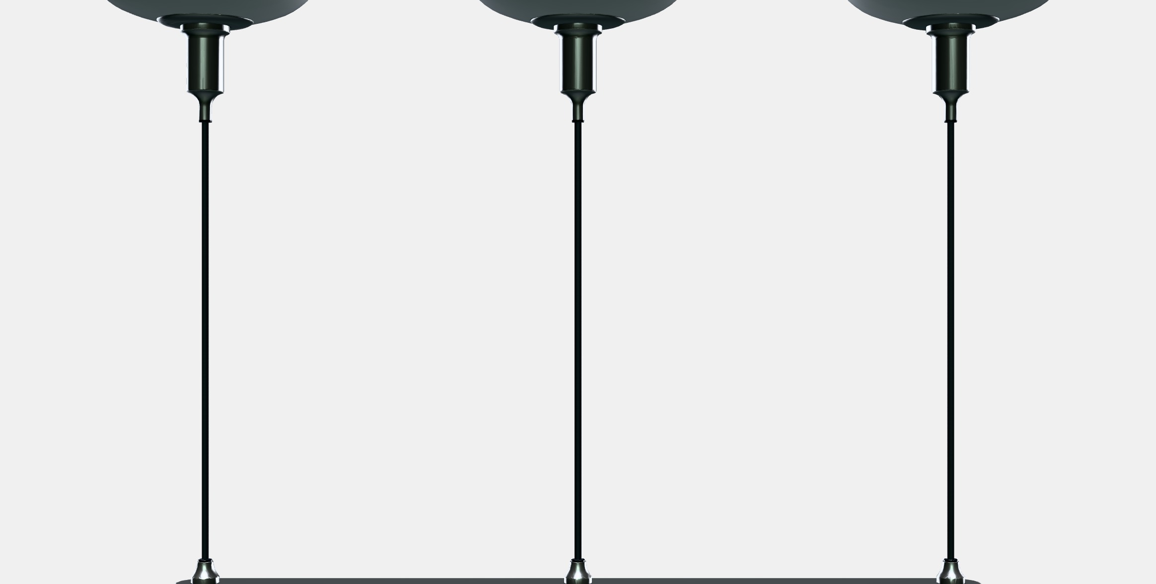 TALLBYN Pendant lamp with 3 lamps Low-poly 3D model_11