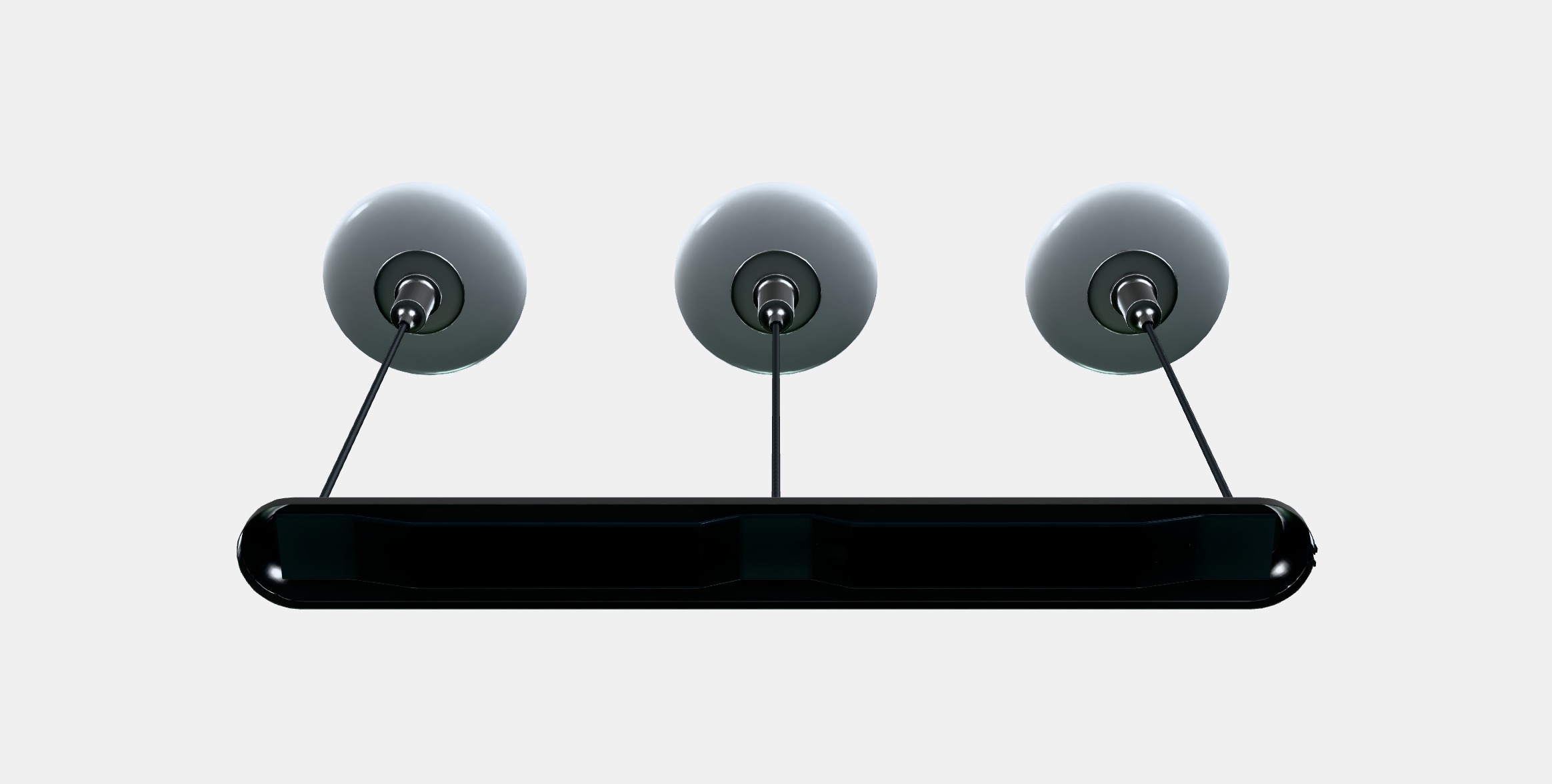 TALLBYN Pendant lamp with 3 lamps Low-poly 3D model_8