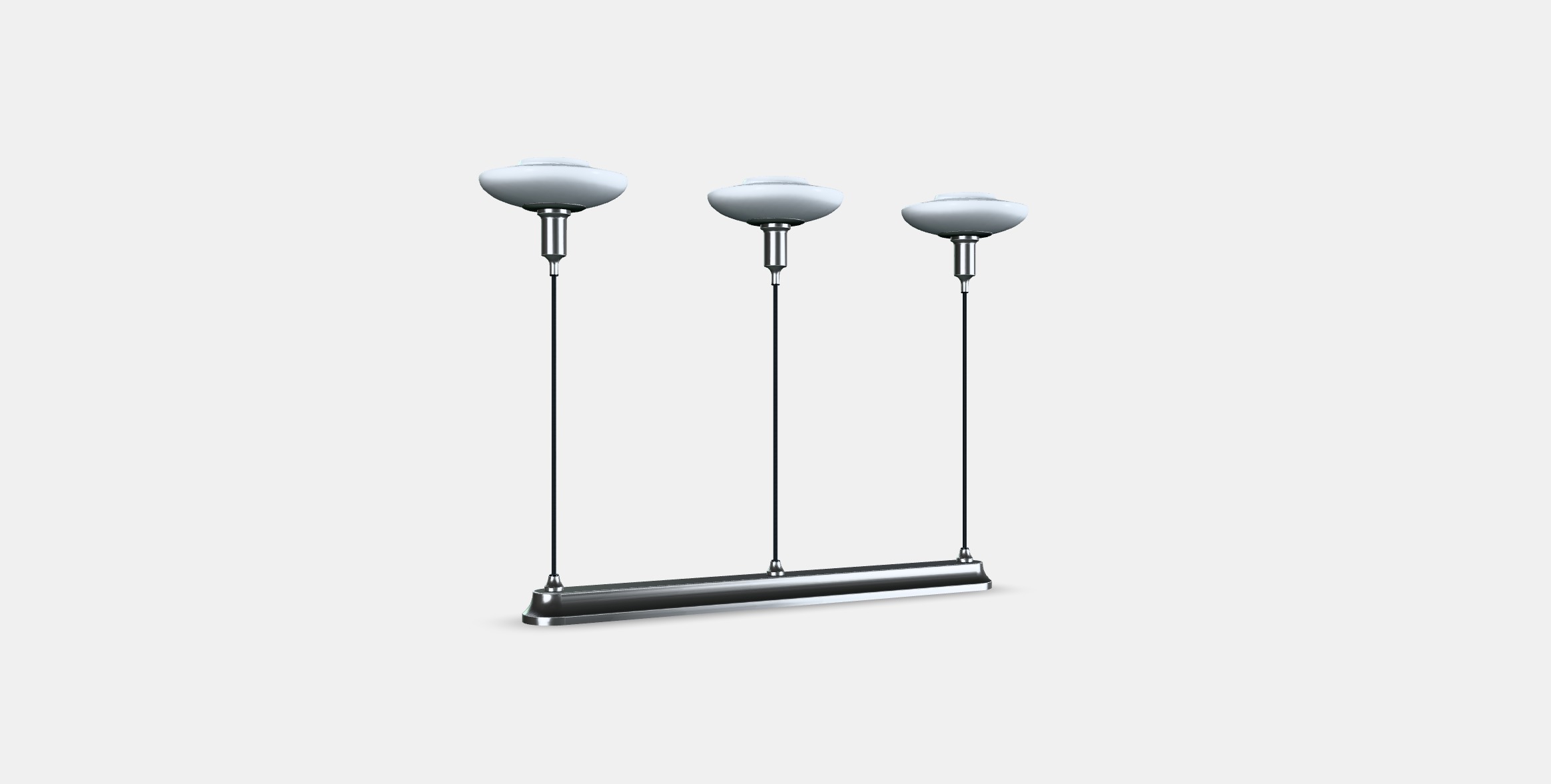 TALLBYN Pendant lamp with 3 lamps Low-poly 3D model_16