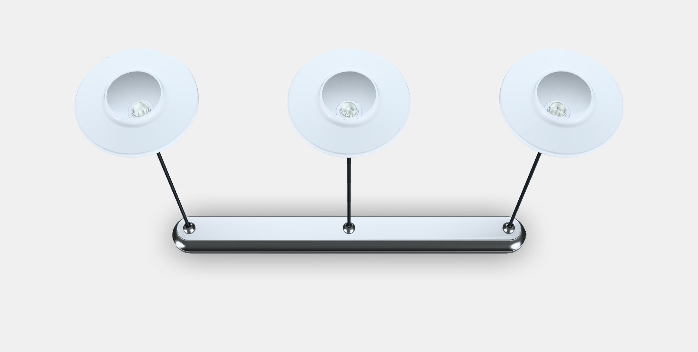 TALLBYN Pendant lamp with 3 lamps Low-poly 3D model_4