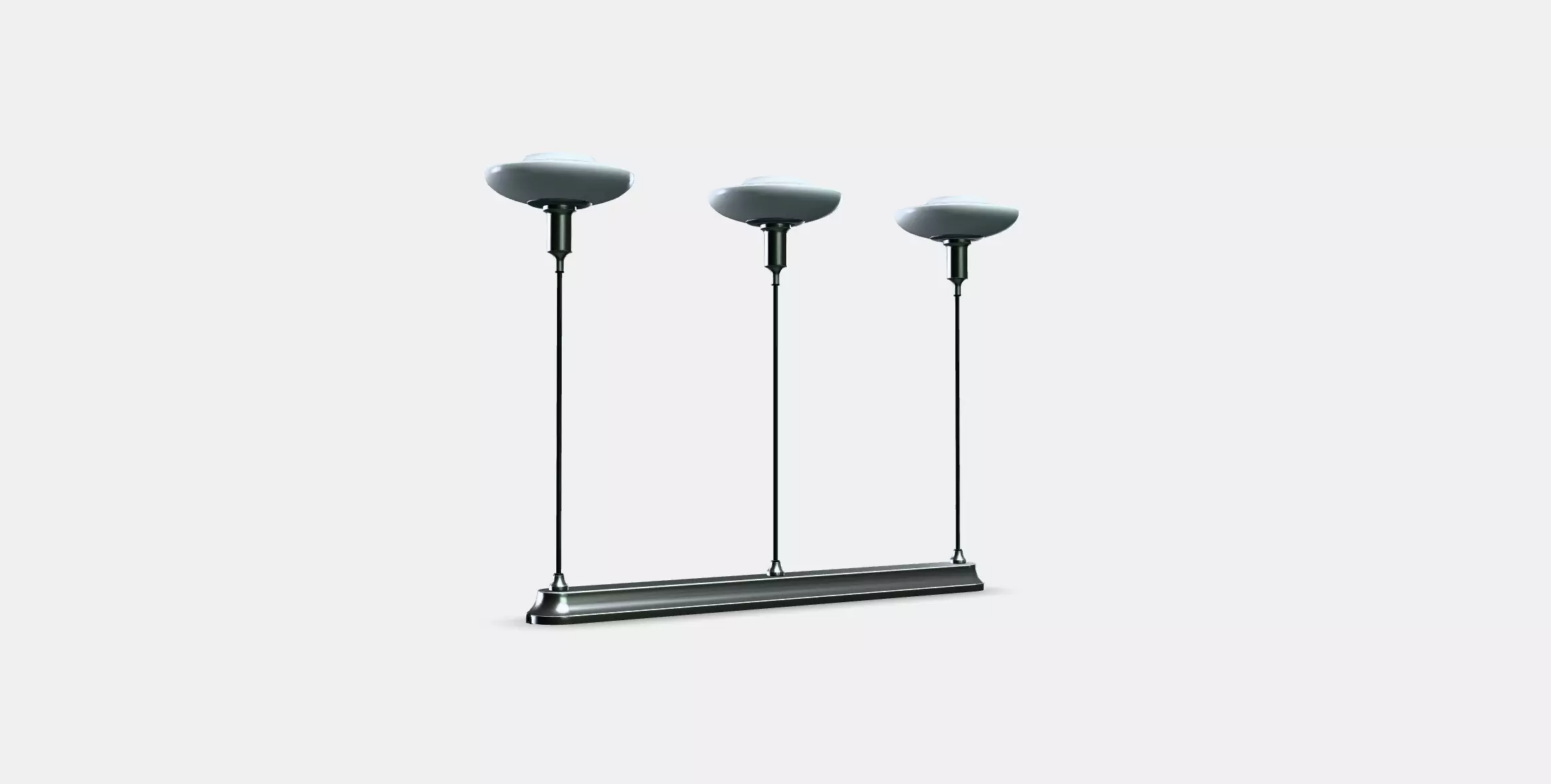 TALLBYN Pendant lamp with 3 lamps Low-poly 3D model_0