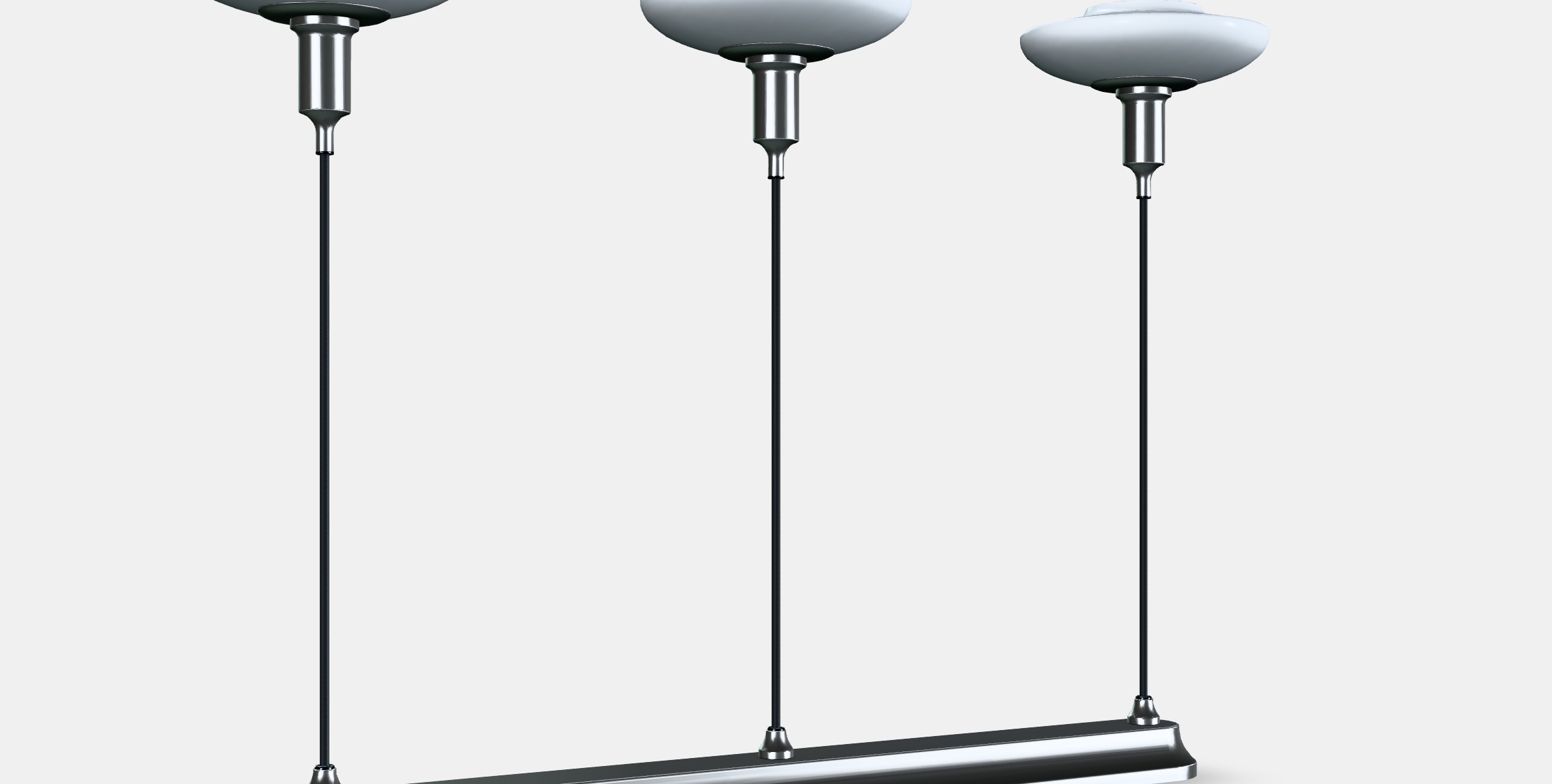 TALLBYN Pendant lamp with 3 lamps Low-poly 3D model_2