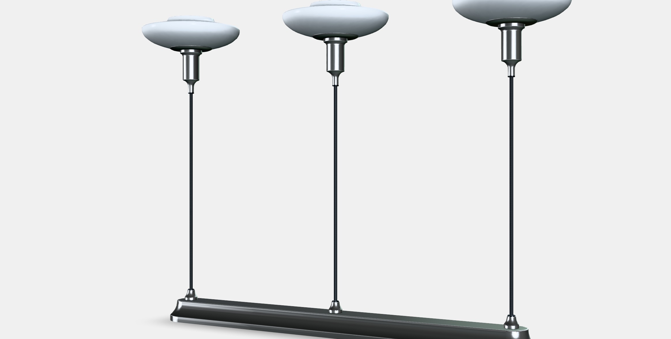 TALLBYN Pendant lamp with 3 lamps Low-poly 3D model_6