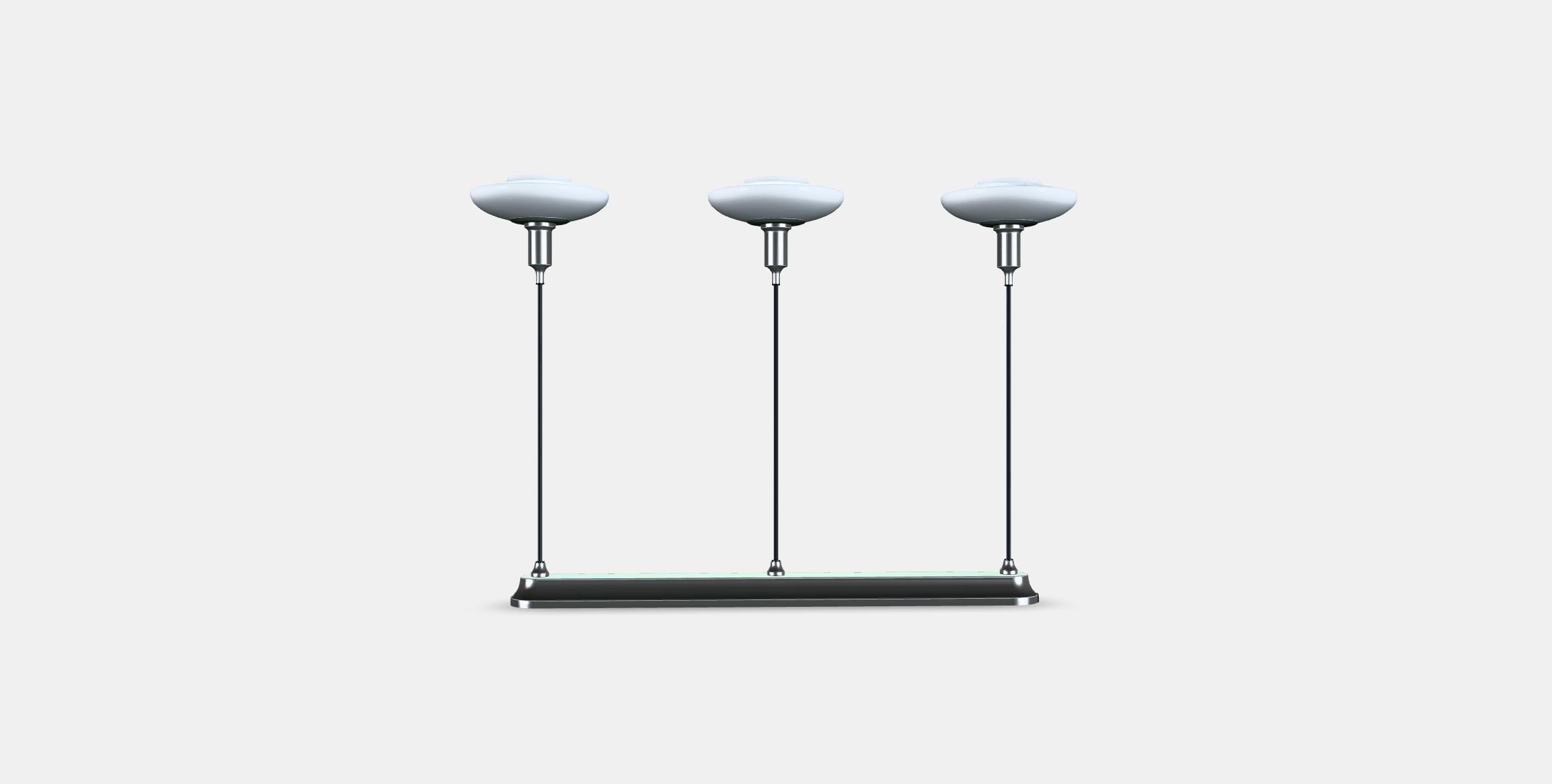 TALLBYN Pendant lamp with 3 lamps Low-poly 3D model_14