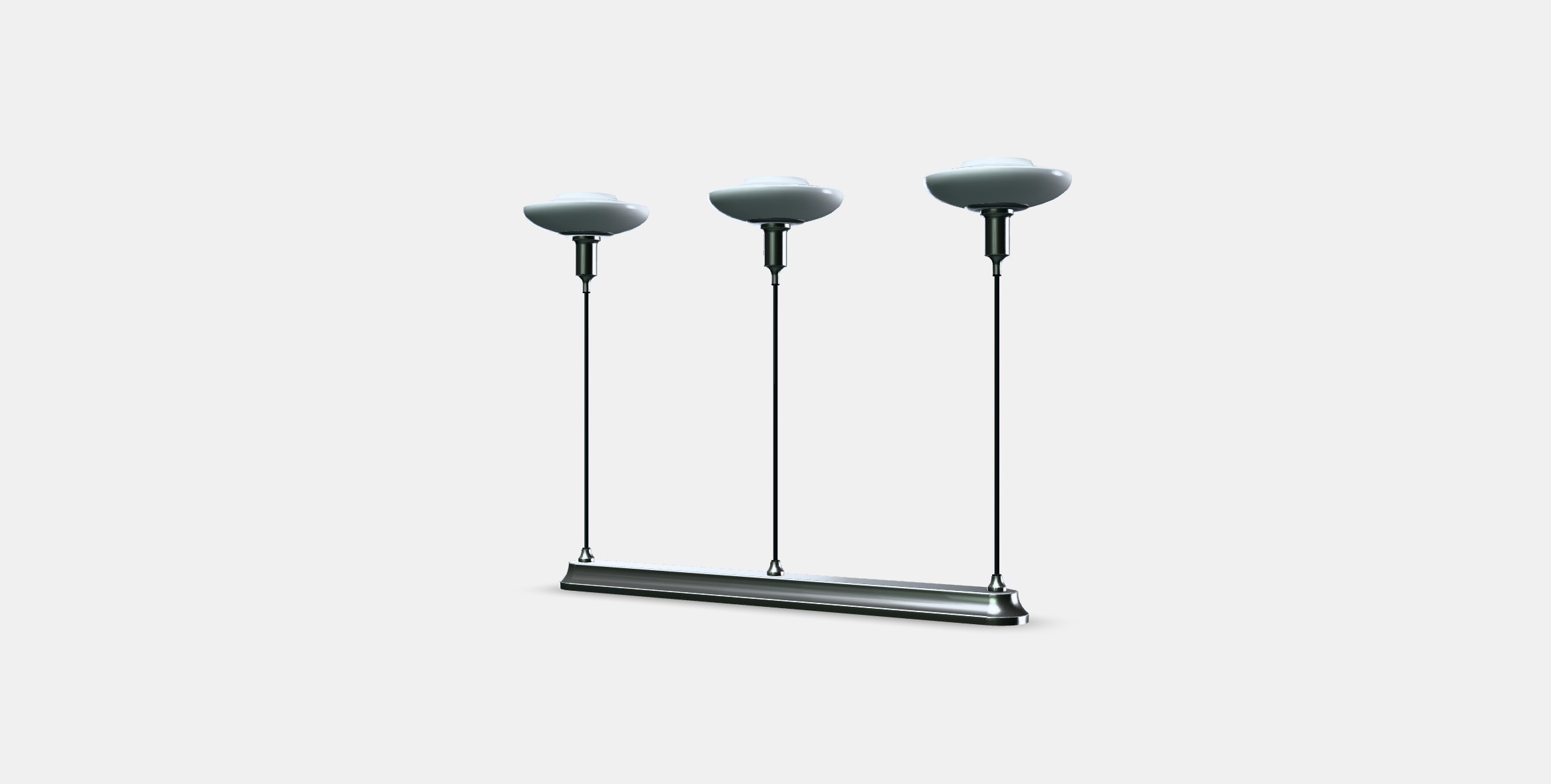 TALLBYN Pendant lamp with 3 lamps Low-poly 3D model_12