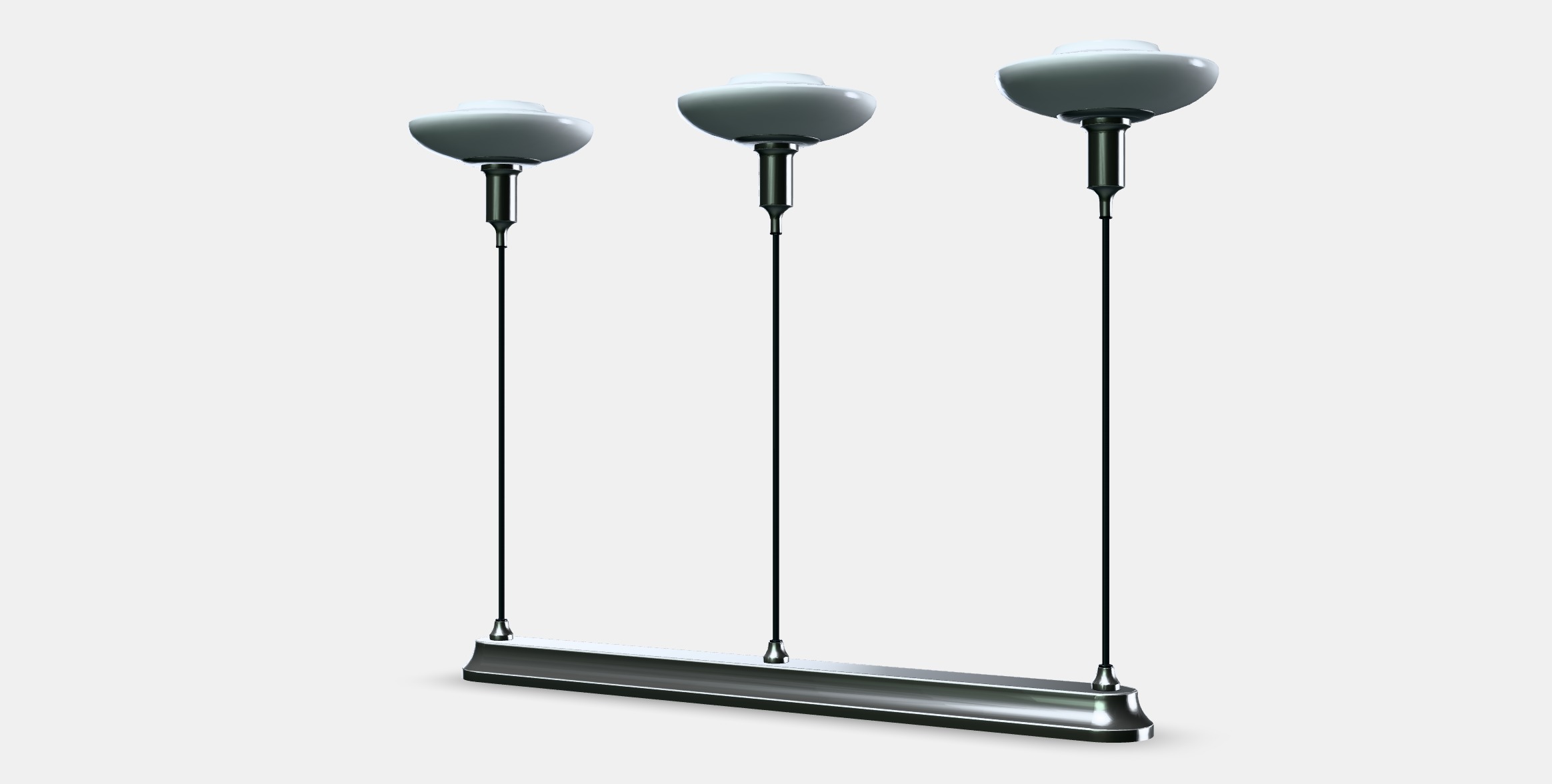 TALLBYN Pendant lamp with 3 lamps Low-poly 3D model_13