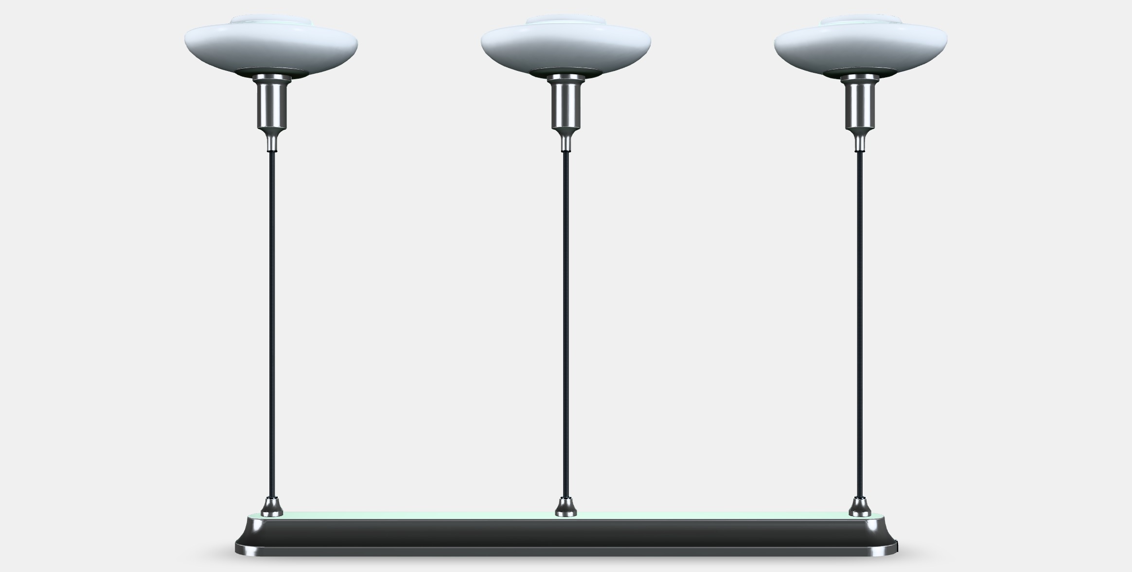 TALLBYN Pendant lamp with 3 lamps Low-poly 3D model_15