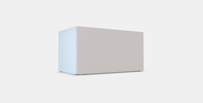 SMASTAD Bench with toy storage 4 Low-poly 3D model