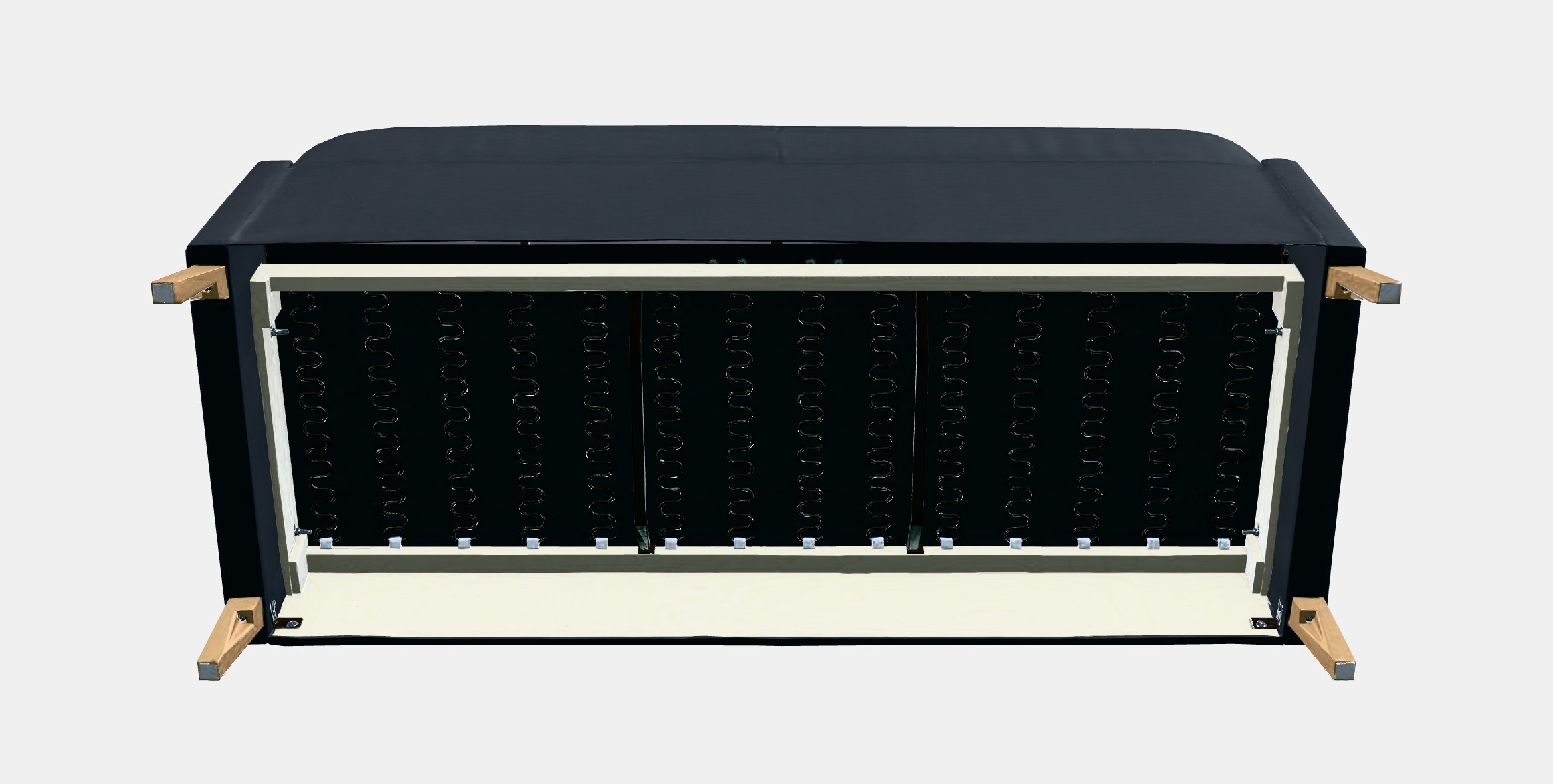 LINANAS 3-seat sofa 1 Low-poly 3D model_8