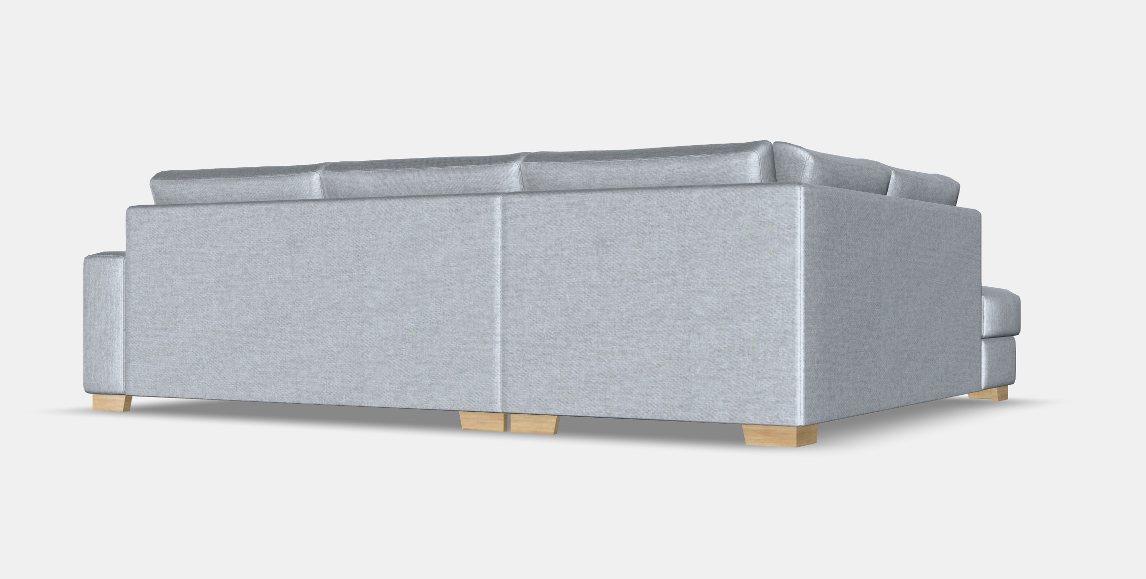 SORVALLEN Corner sofa 3-seat Low-poly 3D model_9
