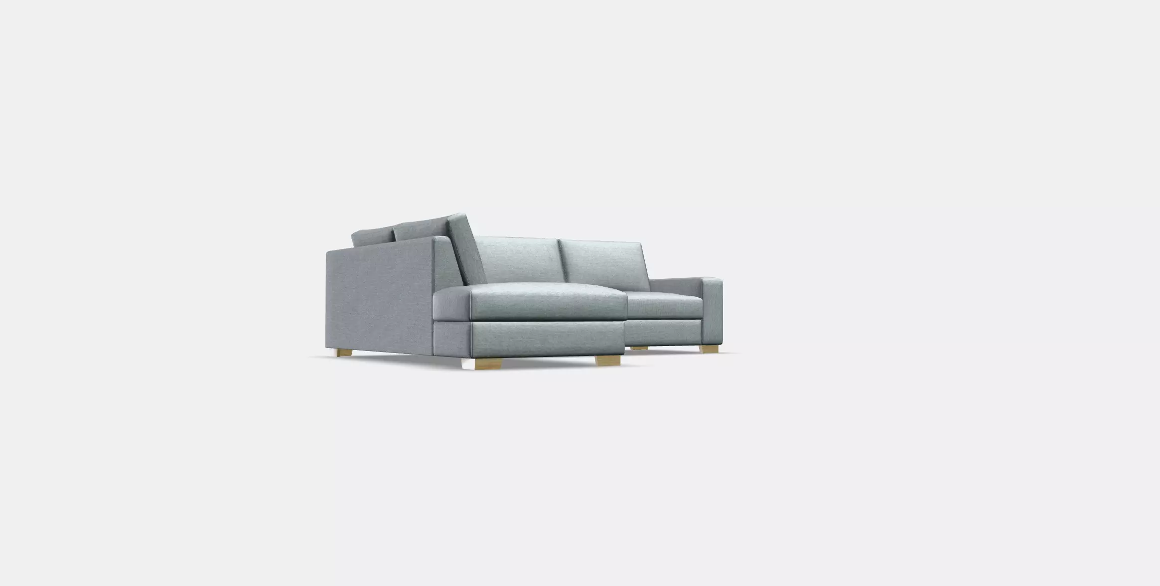 SORVALLEN Corner sofa 3-seat Low-poly 3D model_0