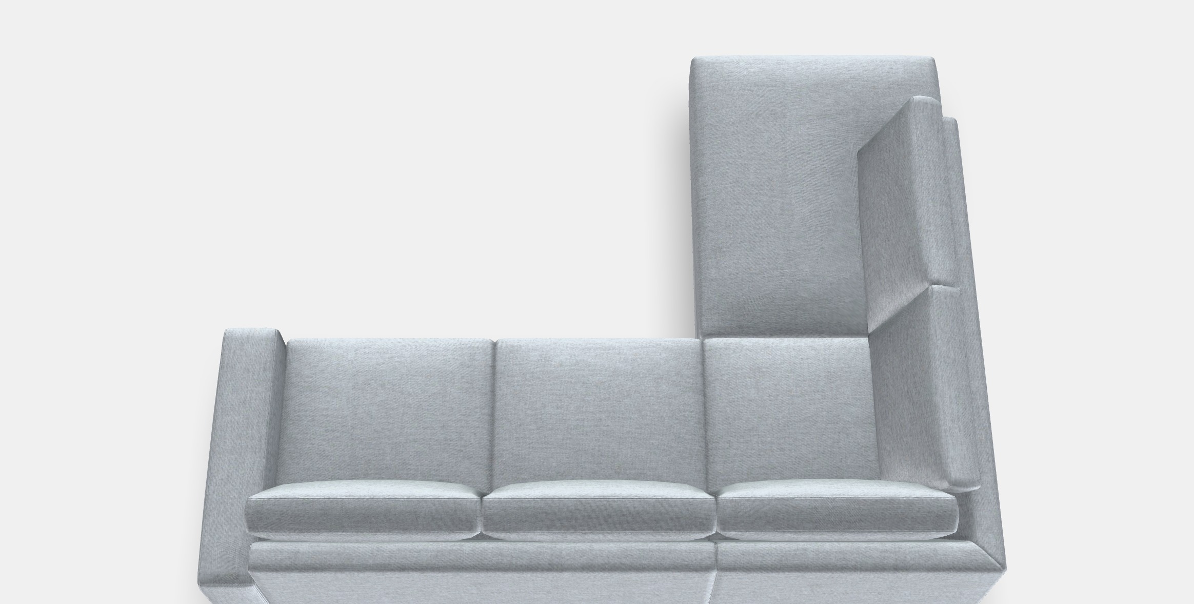 SORVALLEN Corner sofa 3-seat Low-poly 3D model_4