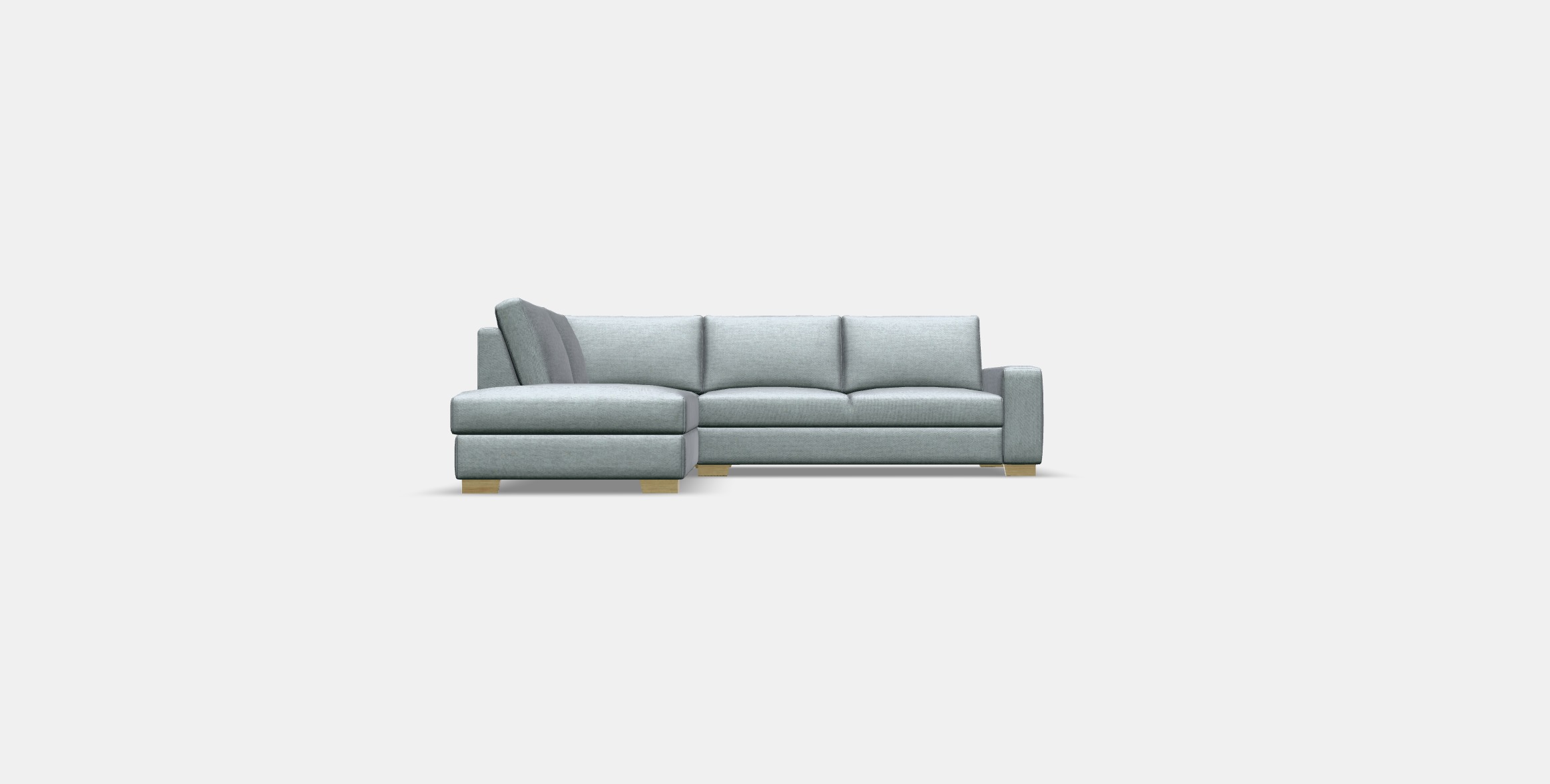 SORVALLEN Corner sofa 3-seat Low-poly 3D model_11