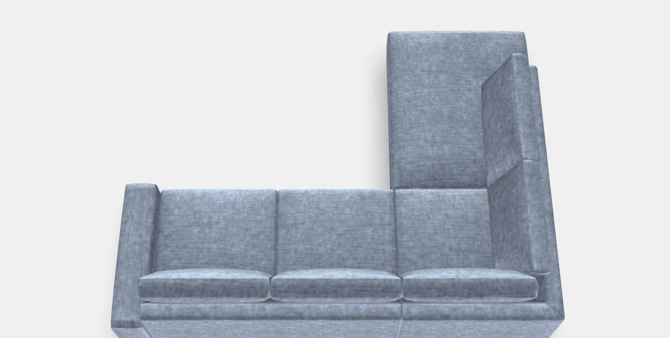 SORVALLEN Corner sofa 3-seat 1 Low-poly 3D model_4