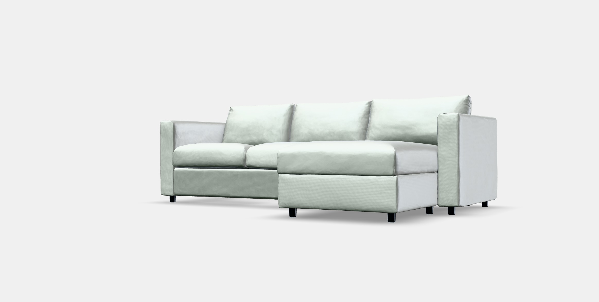 VIMLE Cover 3-seat sofa w chaise longue 2 Low-poly 3D model_13