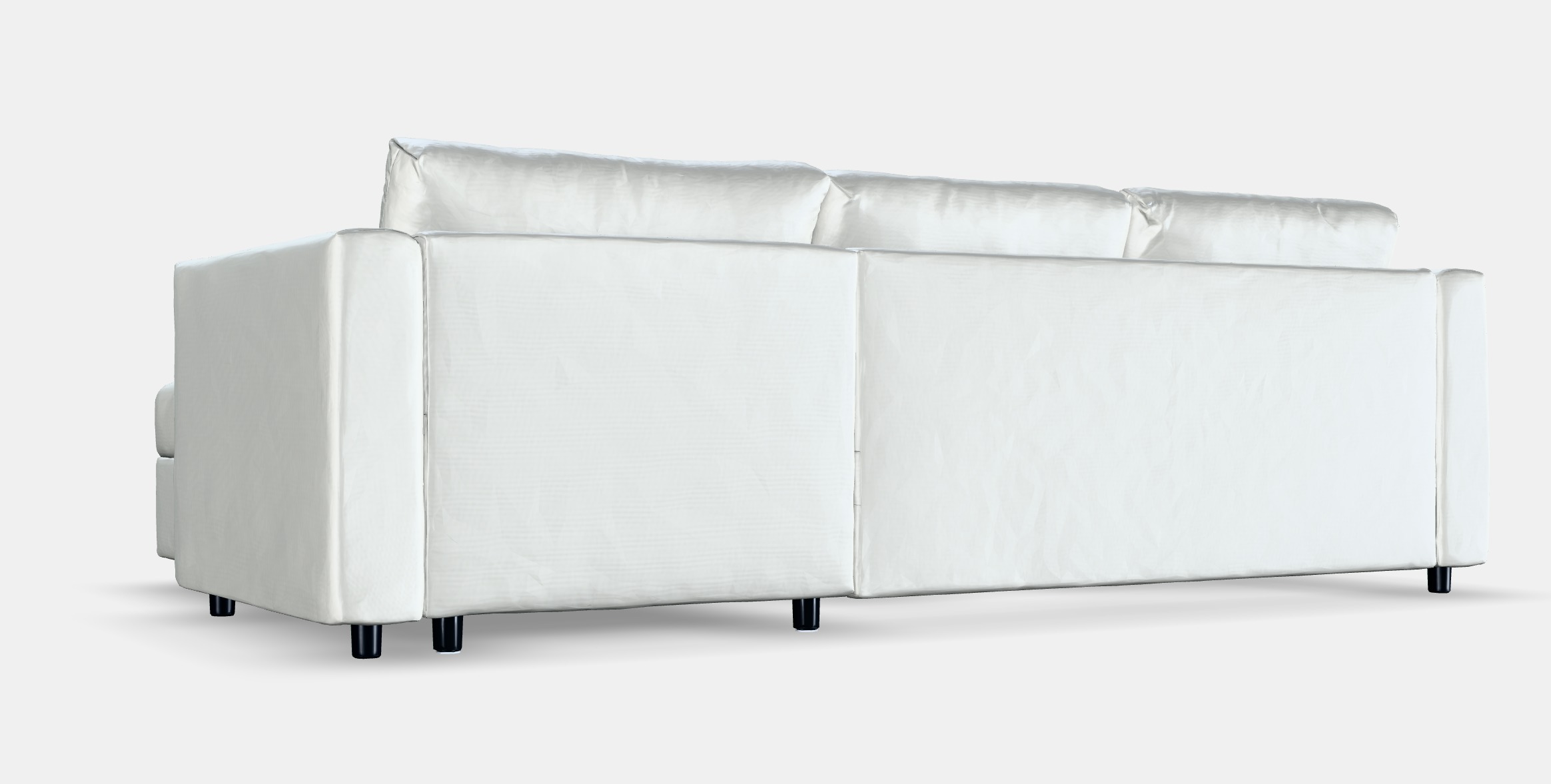 VIMLE Cover 3-seat sofa w chaise longue 2 Low-poly 3D model_3