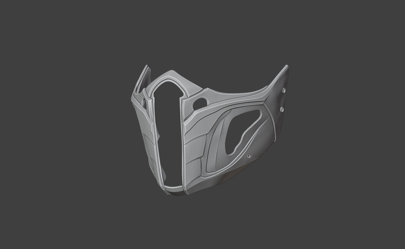 Jade mask from MK11 -Unrivaled Assasin 3D print model_8