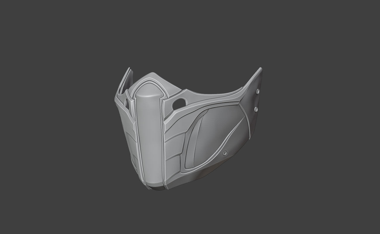 Jade mask from MK11 -Unrivaled Assasin 3D print model_10