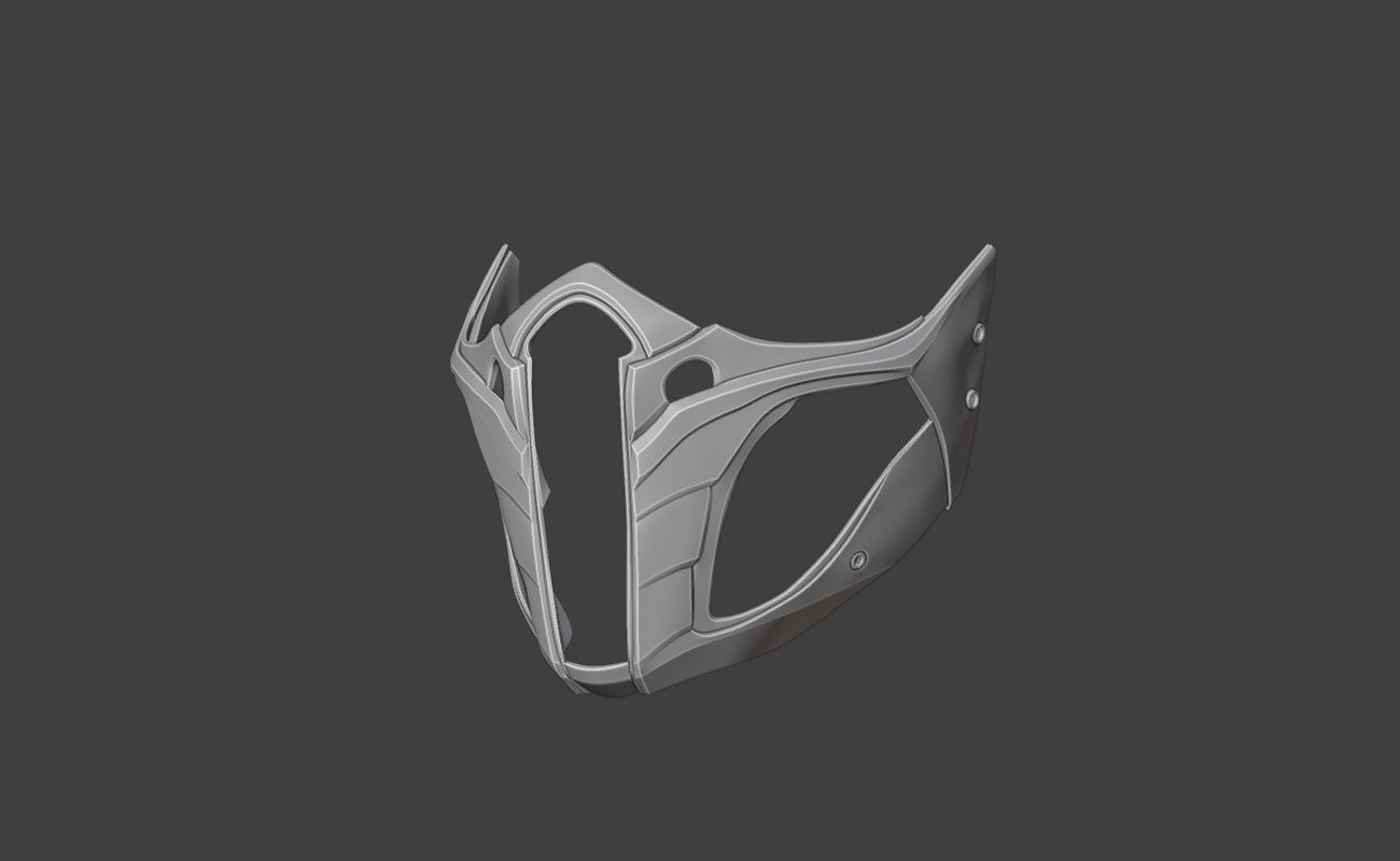 Jade mask from MK11 -Unrivaled Assasin 3D print model_7