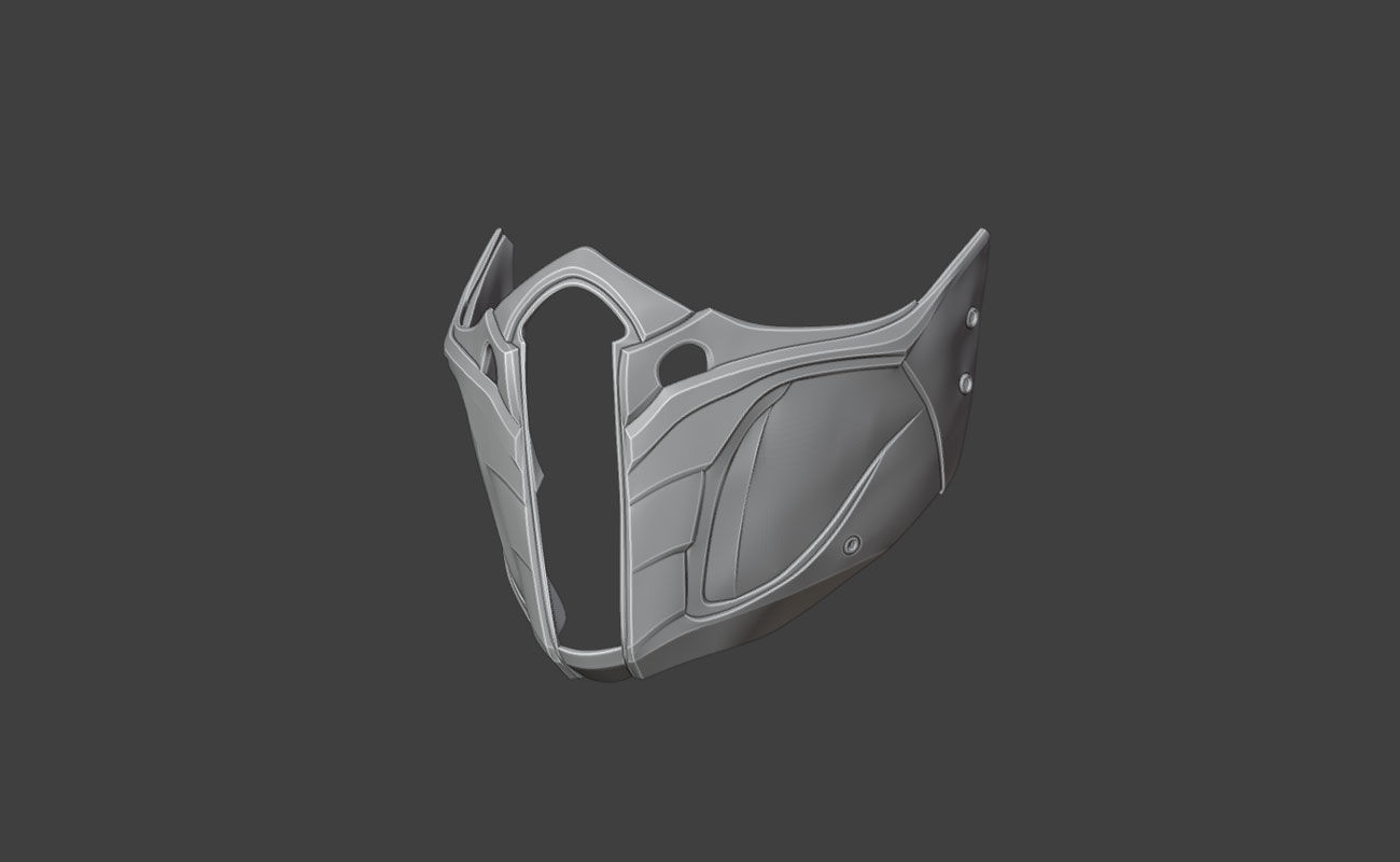 Jade mask from MK11 -Unrivaled Assasin 3D print model_6