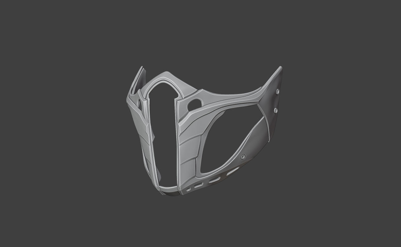 Jade mask from MK11 -Unrivaled Assasin 3D print model_3