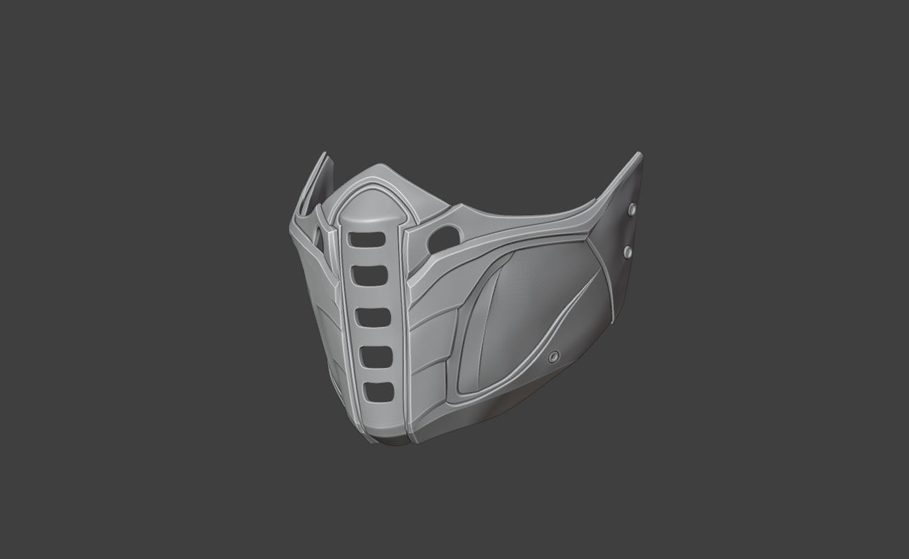 Jade mask from MK11 -Unrivaled Assasin 3D print model_11
