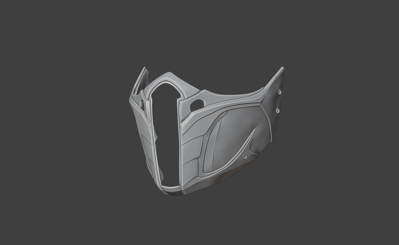 Jade mask from MK11 -Unrivaled Assasin 3D print model_4