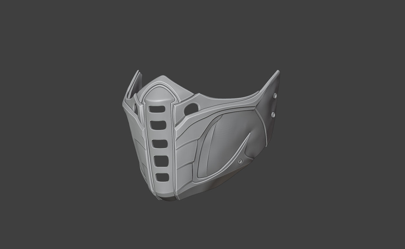 Jade mask from MK11 -Unrivaled Assasin 3D print model_9