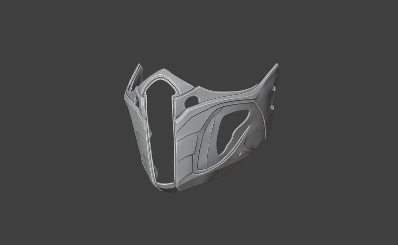 Jade mask from MK11 -Unrivaled Assasin 3D print model_5