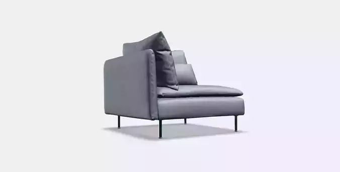 SODERHAMN Cover for corner section 3 Low-poly 3D model