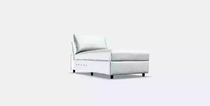 VIMLE Cover for chaise longue section Low-poly 3D model
