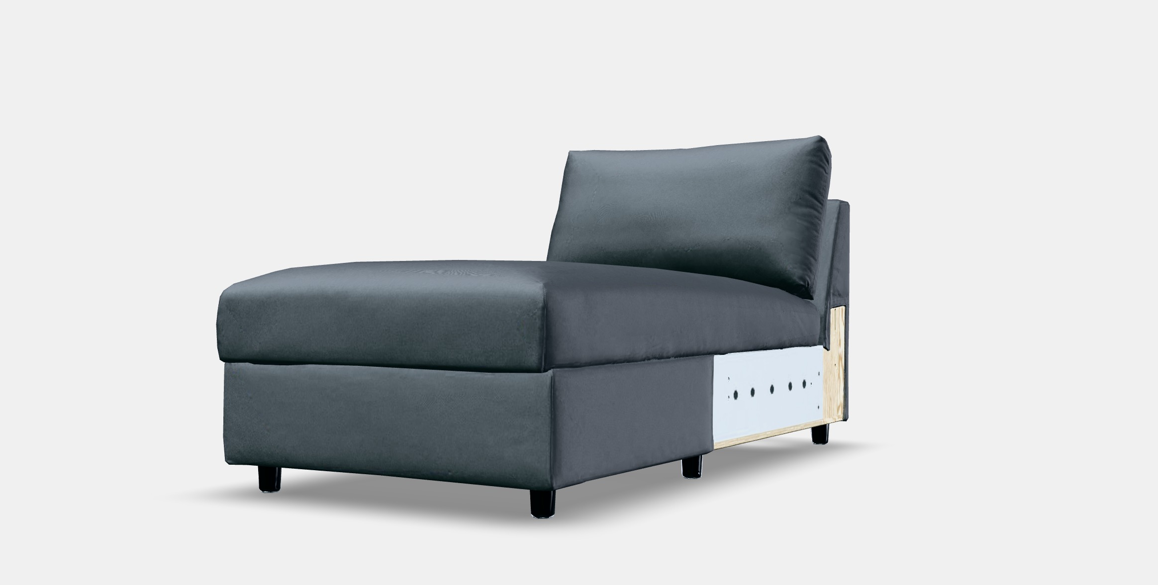 VIMLE Cover for chaise longue section 1 Low-poly 3D model_13