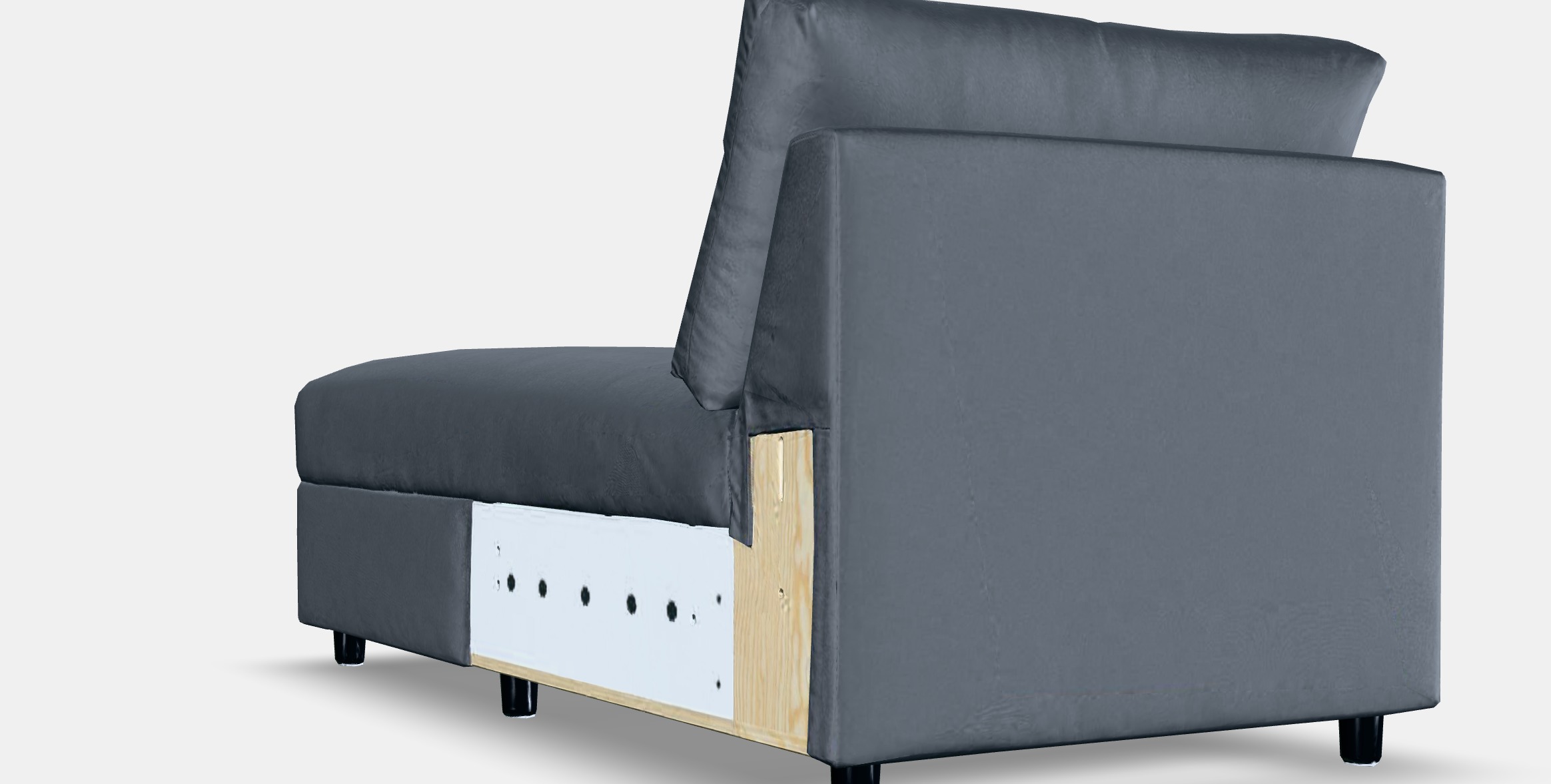 VIMLE Cover for chaise longue section 1 Low-poly 3D model_3