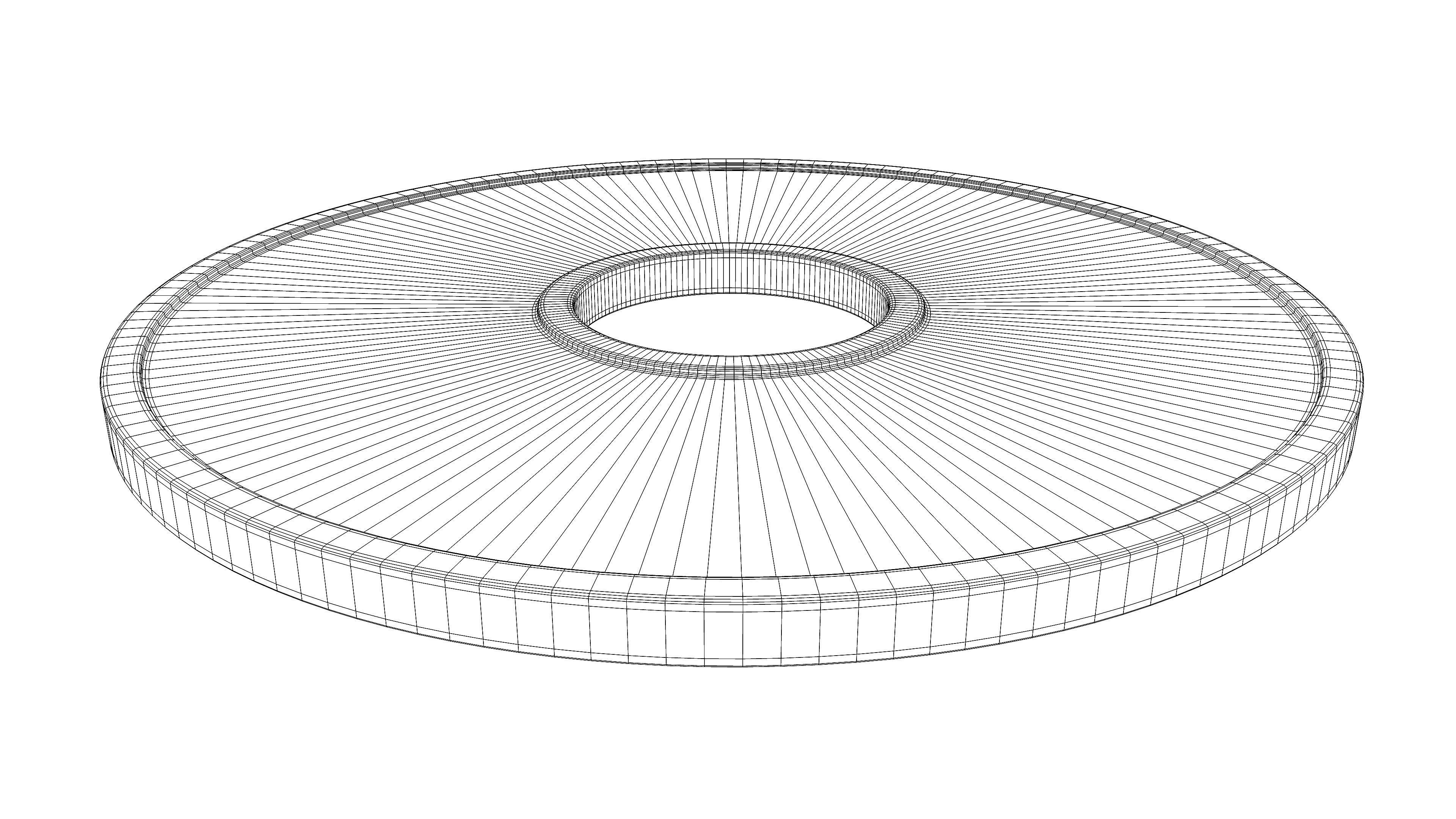 Japanese Yen Coin Low-poly 3D model_14