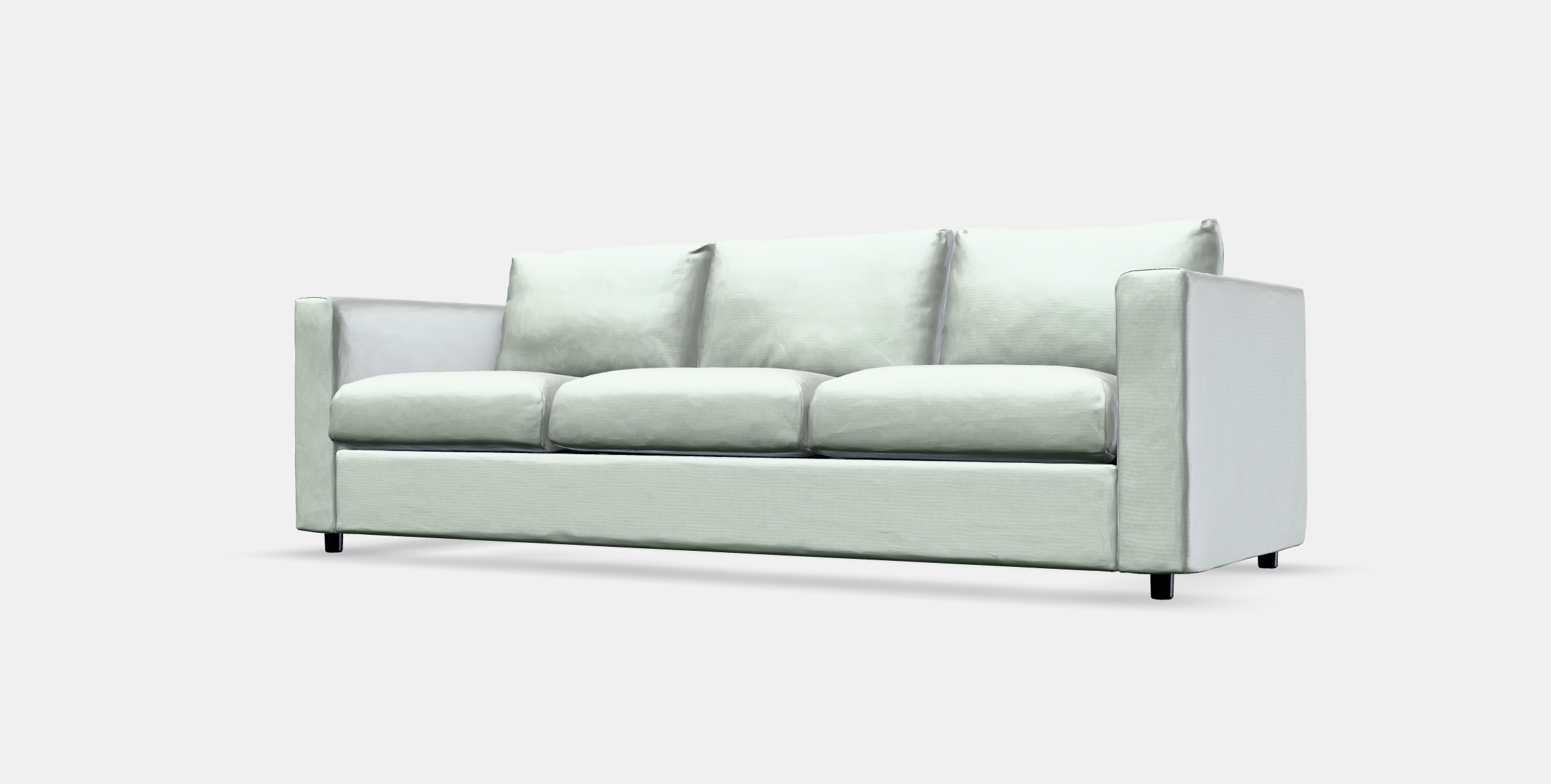 VIMLE Cover for 3-seat sofa 3 Low-poly 3D model_13