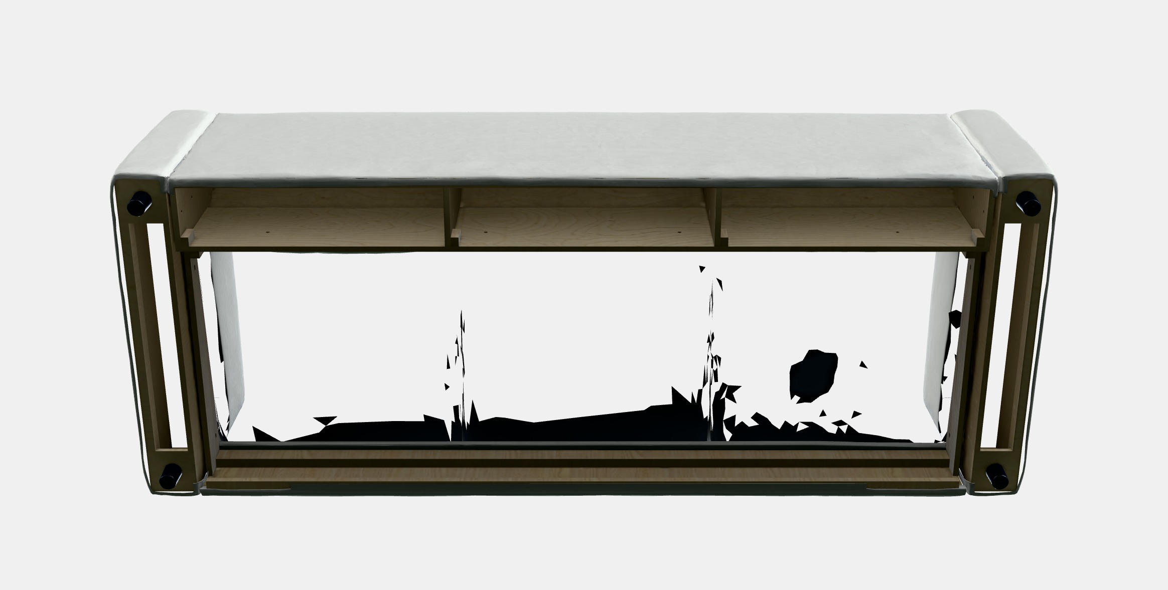 VIMLE Cover for 3-seat sofa 3 Low-poly 3D model_9