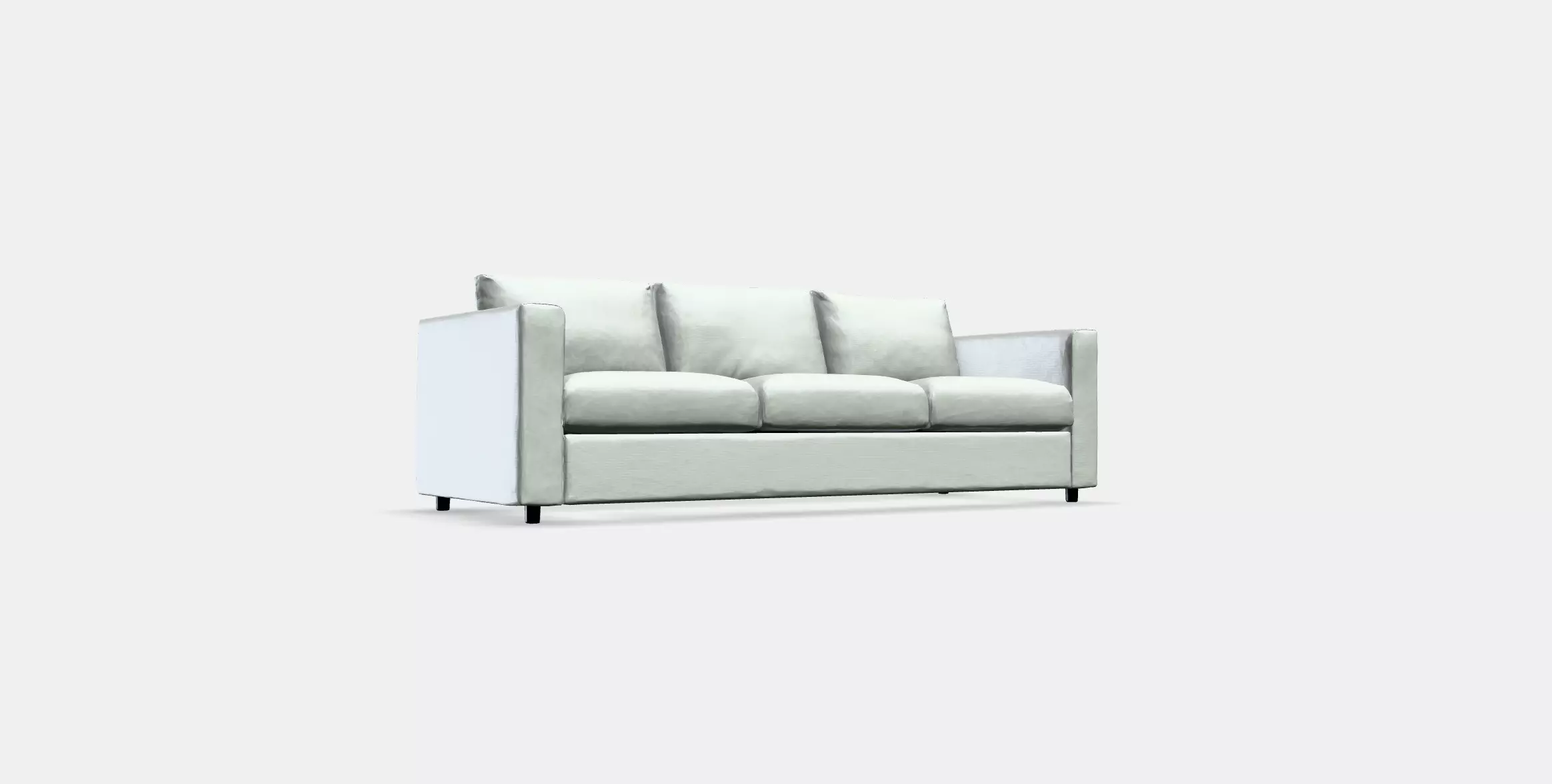 VIMLE Cover for 3-seat sofa 3 Low-poly 3D model_0