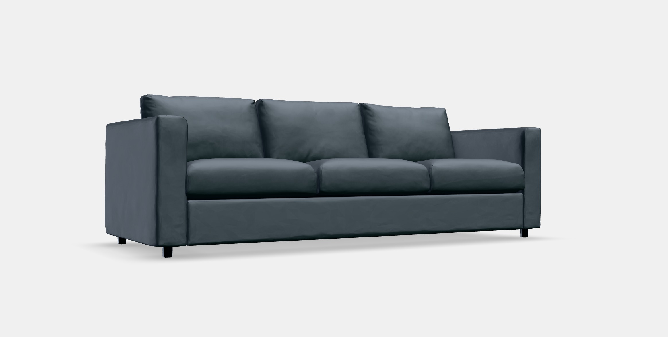 VIMLE Cover for 3-seat sofa 5 Low-poly 3D model_9