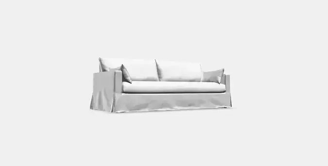 HYLTARP Cover for 3-seat sofa 4 Low-poly 3D model