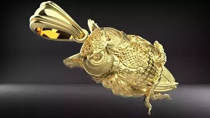 Owl Pendant Necklace Charm Jewelry 