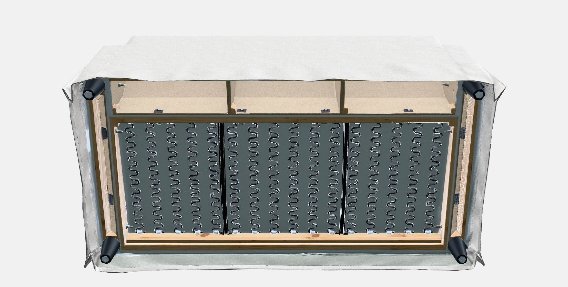 HYLTARP Cover for 2-seat sofa 4 Low-poly 3D model_8